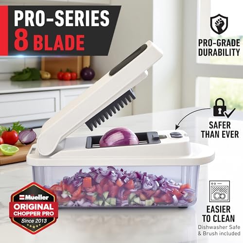 Mueller The Real Original Pro Vegetable Chopper & Mandoline Slicer, 10-in-1
