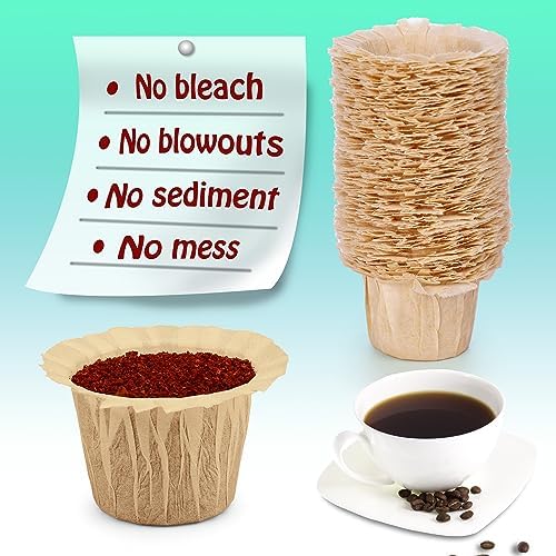Irmidi 300 Count Natural Disposable K Cup Filters for Keurig 1.0 and 2.0 Coffee Maker