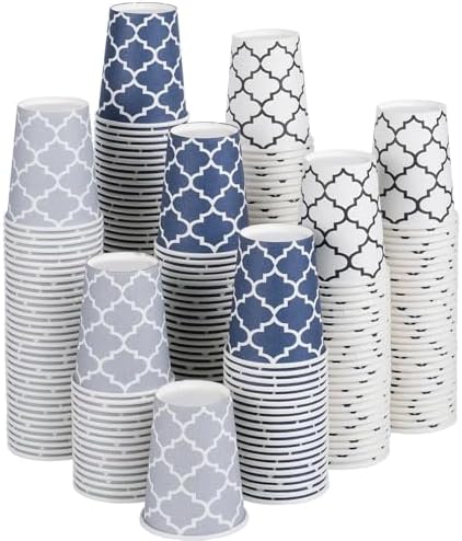 Clawsoff 300 Pack Paper Cups 8 oz, Disposable Coffee Cups 8 OZ