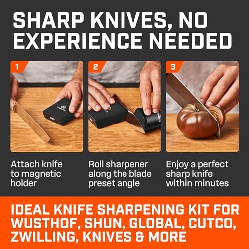 TUMBLER Pro Rolling Knife Sharpener™ (Black)