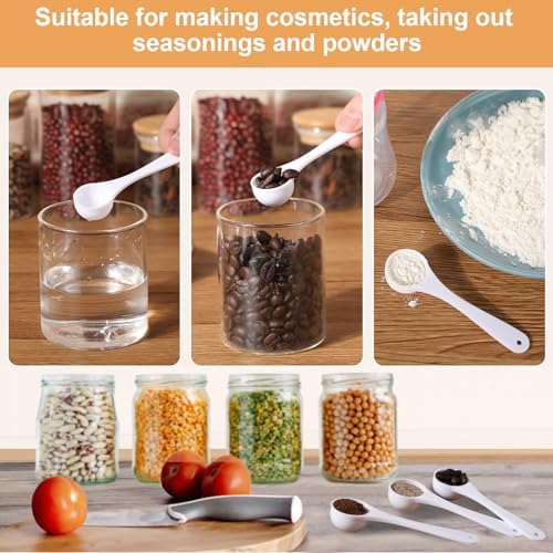 Maxdot 200 Pcs Teaspoon Measuring Spoons Bulk, 5 ml / 5 cc/ 1 Tsp