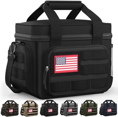 HOTOR Lunch Box Men Women Tactical Insulated Lunch Bag Black 18L