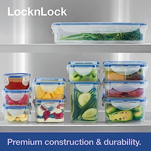 LocknLock Storage Food Storage Container Set, 10-Piece, Clear