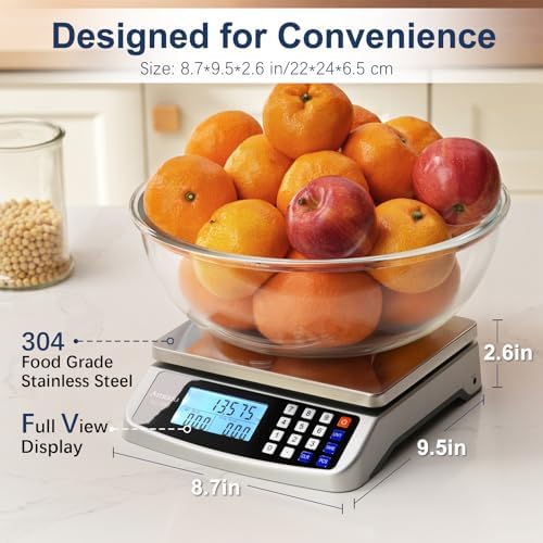 Atogou 66lb Food Scale, Commercial Kitchen Scale with Price Computing