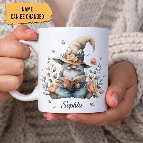Hyturtle Autumn Gnome Coffee Mug 11oz – Autumn Gnome Mug Gifts For Women, Fall Cups, Cute Autumn Coffee Mug For Thanksgiving & Farmhouse Decor