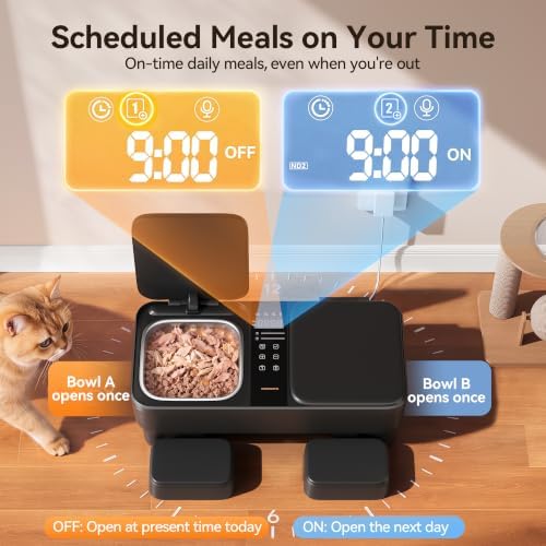 Meowant Automatic Wet Food Cat Feeder, Semiconductor Cooling & Pre-Heating