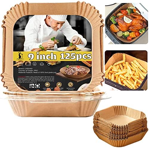 Air Fryer Liners Disposable 9 Inch, 9 inch Air Fryer Liners