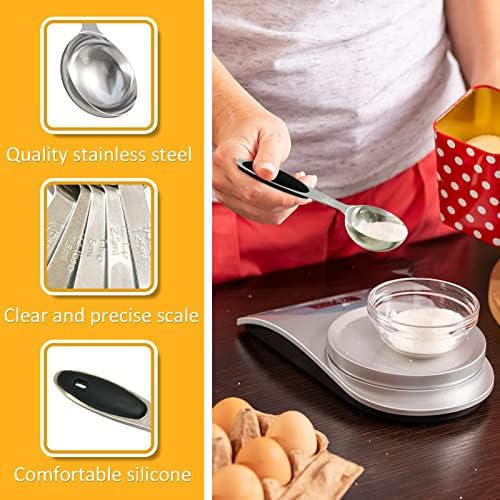 2PCS 1Tbsp(15ml, 1/2oz) Measuring Spoon, Stainless Steel Measure Scoop