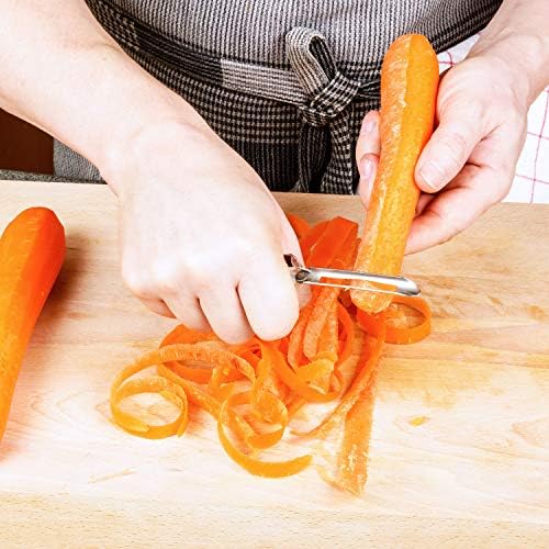 Mudder 10 Pcs Potato Peeler Vegetable Stainless Steel Rotary Peeling Tools