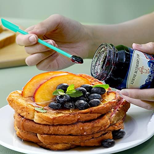 Silicone Spatula Set 6Pcs, Mini Jar Scraper for Makeup & Food