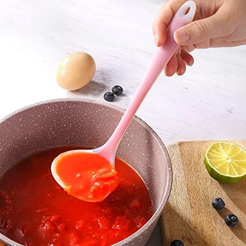 Mini Silicone Ladle, Small Gravy Ladle, 1 ounce, 8.2 In, 6 Pack