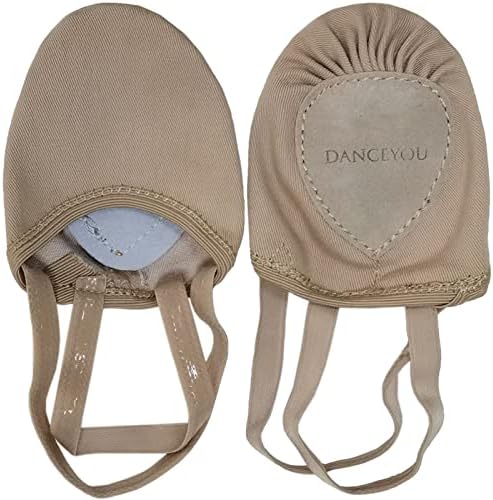 DANCEYOU Lyrical Shoes Stretch Canvas Half Sole Pirouette Turners