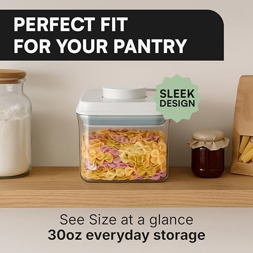 Bop Top Airtight Food Storage Containers | Pop-Top Lid | 3.5 Cups / 30 Oz
