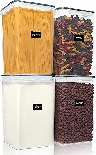 Vtopmart Extra Large Airtight Food Storage Containers, 6.5L, 4 Pcs