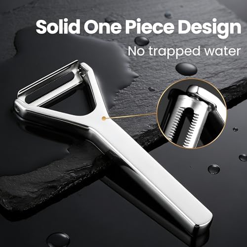 Gourmet Easy Vegetable Peeler, Ultra Sharp Blade, Stainless Steel Y Peeler