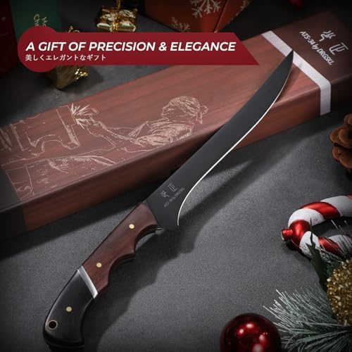 DRGSKL Boning Knife 7 inch - Brisket Trimming Knives for Meat Cutting