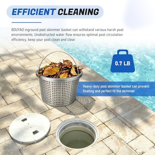 8" Inground Pool Skimmer Basket Replacement for Hayward SP1070, Pentair U-3