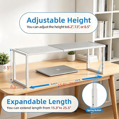 Cabinet Shelves, 4 Pack Stackable Shelves for Pantry Storage