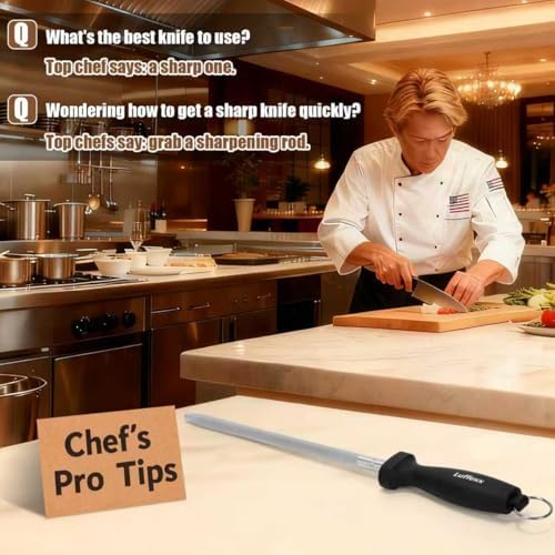 Professional 12-Inch Knife Sharpening Rod