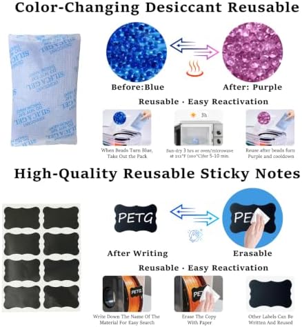 3D Printer Filament Storage Box 4 Pack 4L Airtight