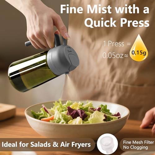 SWEET VIEW 2PCS Olive Oil Dispenser and Oil Sprayer