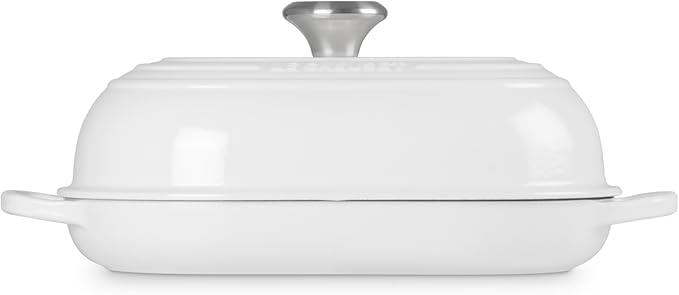 Le Creuset Enameled Cast Iron Signature Oval Bread Oven, 11.5 inch, White