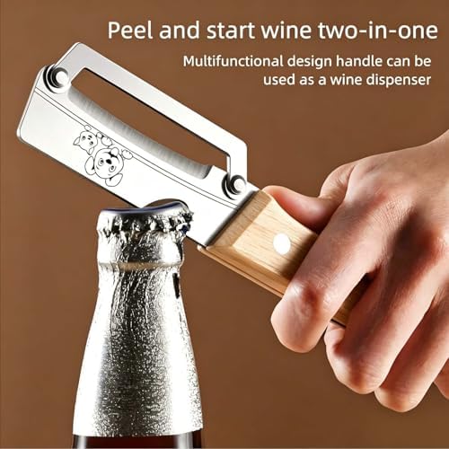 Vegetable Peeler,Stainless Blade,Wooden Handle,Veggie Potato Apple