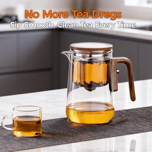 Enchanted Tea Pot with Tea Infuser, Loose Leaf Tea Steeper, 27 oz