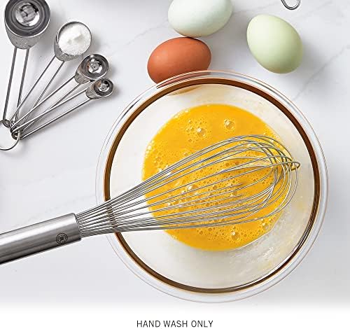 Martha Stewart Richburn 12-Inch Stainless Steel Balloon Whisk – Satin Finish, Durable Kitchen Whisk for Mixing and Whipping