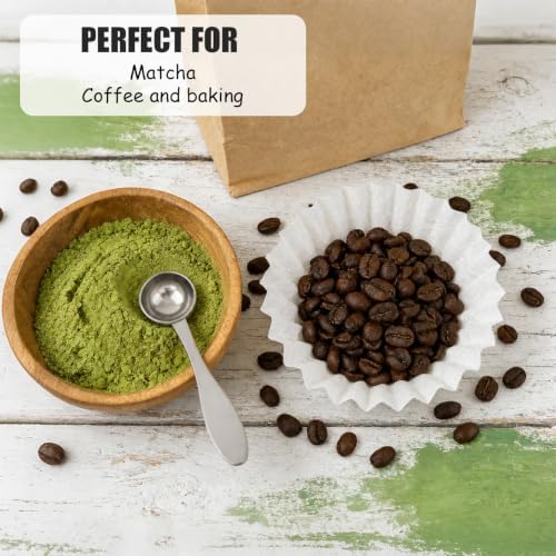 Penitue 2pcs 8g Matcha Spoons, Stainless Steel Matcha Measuring Tool