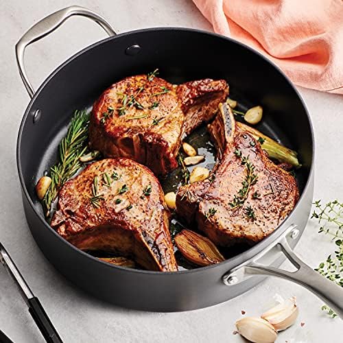 Tramontina OnyxPro Hard Anodized Nonstick 10-Pc Pots and Pans Set with Lids