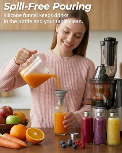 Zukro Glass Water Bottles with Stainless Steel Lids 12 oz, Set of 4