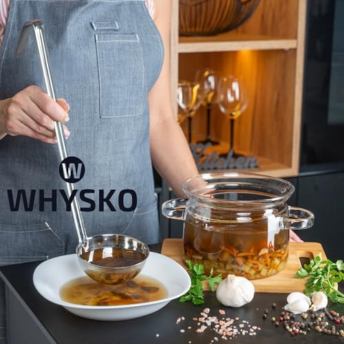 4-Pack Stainless Steel Soup Ladles, Rustproof Heat Resistant Serving Spoons