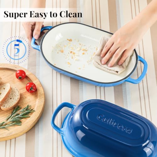 5-Quart Oval Dutch Oven for Bread Baking