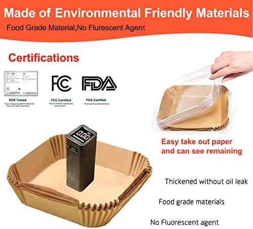 Air Fryer Liners Disposable 9 Inch, 9 inch Air Fryer Liners