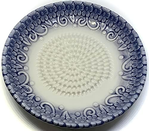 BonCera, Premium Ceramic Garlic Grater Plate Set - Purple Embossed