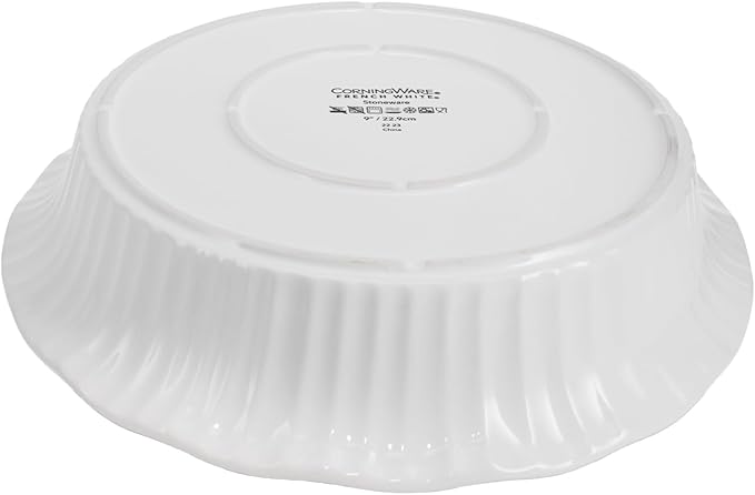 CorningWare FW111 French White 9 in Pie Plate