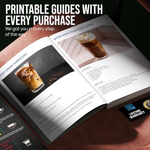 Zulay Kitchen Powerful Milk Frother Wand With Duracell Batteries - Ultra Fast Handheld Drink Mixer - Electric Whisk Foam Maker for Coffee, Lattes, Cappuccino & Matcha - Z1 Motor - Exec Black Copper