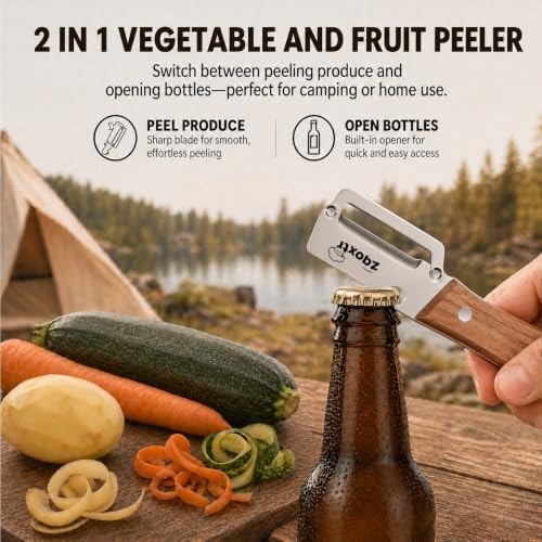 2-in-1 Multifunctional Vegetable Peeler with Bottle Opener