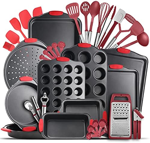 Eatex Baking Sheet Set, 39 Piece Baking Pans Set, Cookie Sheets for Baking