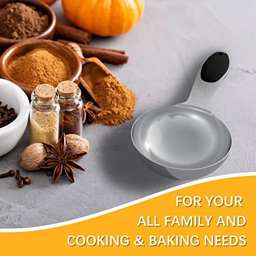 2PCS 1Tbsp(15ml, 1/2oz) Measuring Spoon, Stainless Steel Measure Scoop