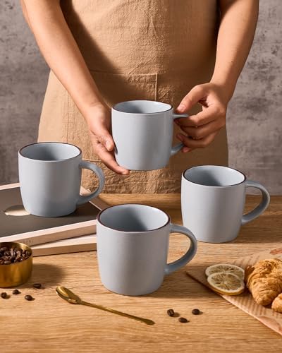 famiware Mercury Coffee Mugs 13 oz, Coffee Mugs Set of 8 with Handle