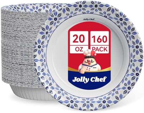 JOLLY CHEF 160 Count Paper Bowls 20 oz
