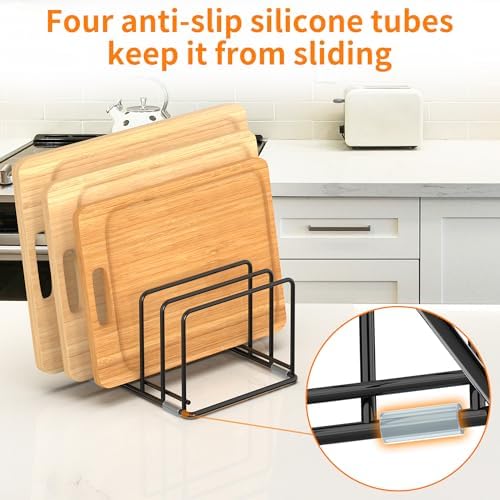 Cutting Board Organizer, Kitchen Cabinet Organizer