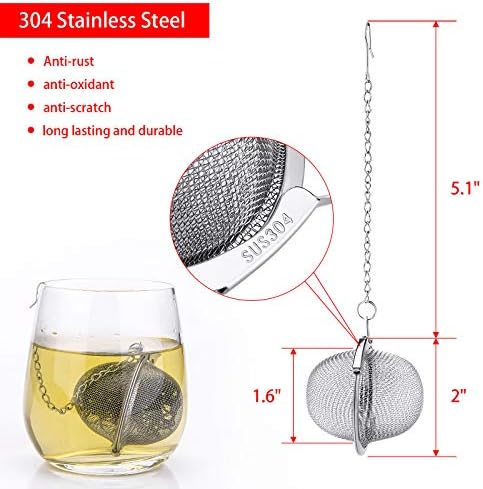 12 Pack Stainless Steel Tea Balls for Loose Tea, Mesh Ball Infuser