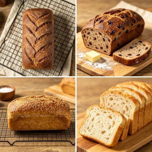2 Pack Bread Loaf Pan 8.5 IN, Metal Reinforced Bread Pan Standard Size