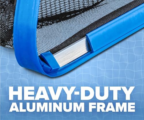 Aluminum Frame Pool Net Rake // Heavy Duty Deep Bag Pool Nets for Leaves