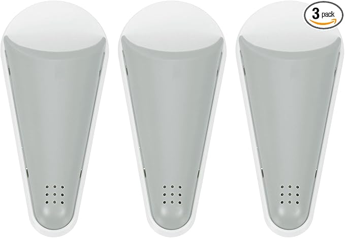 uxcell 3Pcs Magnetic Scissor Holder, Kitchen Scissors Holder with Magnetic Adsorption Drainage Holes Detachable Shears for Kitchen Refrigerator Organization, White Gray