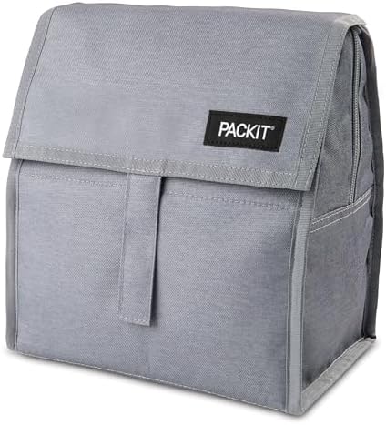 PackIt Freezable Lunch Bag, Gray Fog