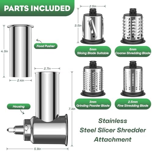 HOZODO Slicer Shredder Attachment for KitchenAid Stand Mixer